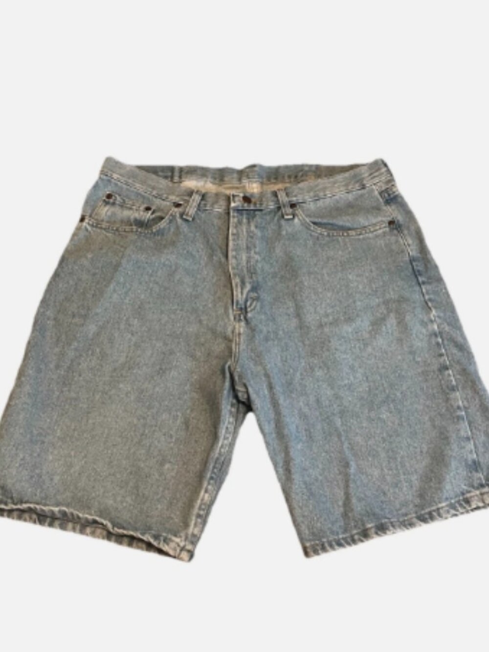 Wrangler Denim Shorts Mens 38 Relaxed Fit Light Wash Jean Shorts 606NWLT